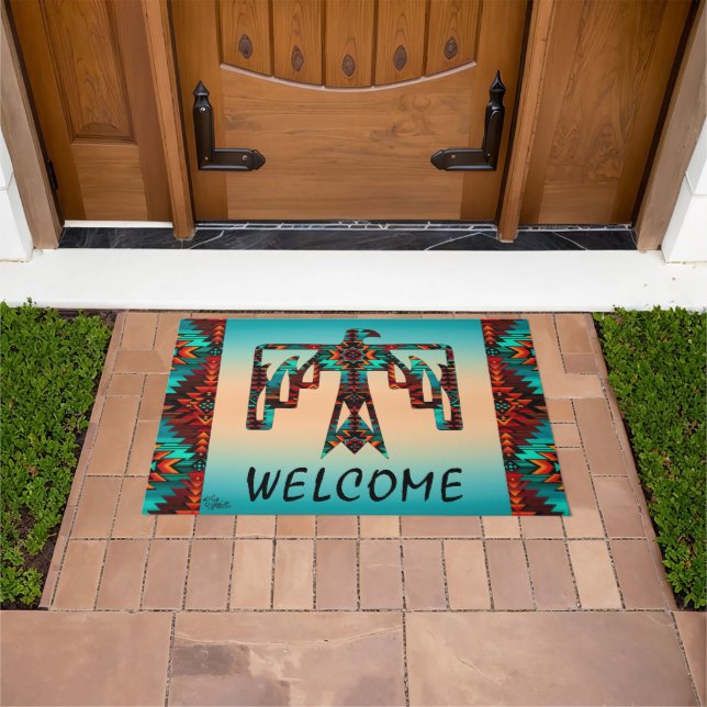 Tribal Thunderbird Welcome Doormat Deurmat (Buiten)