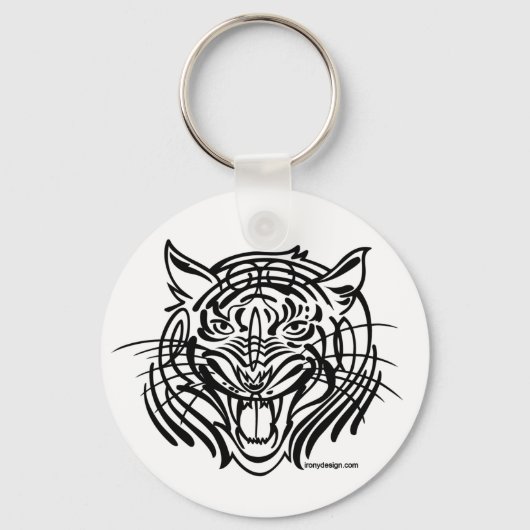 Tribal Tiger Sleutelhanger (Voorkant)