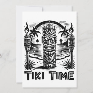 Tribal Tiki – Hawaiian Island Spirit Feestdagenkaart