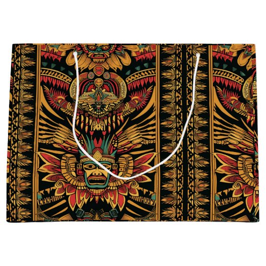 Tribal Turquoise "Aztec Dream" Sac cadeau de luxe (Devant)