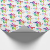 Tribal Turtle Rainbow Cadeaupapier (Hoek)