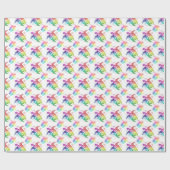 Tribal Turtle Rainbow Cadeaupapier (Vlak)