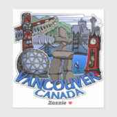 Tribal Vancouver Sticker Décrets emblématiques Van (Feuille)