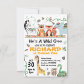 Tribal verjaardagsuitnodiging kaart (Voorkant)