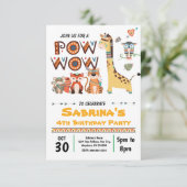 Tribal verjaardagsuitnodiging kaart (Staand voorkant)