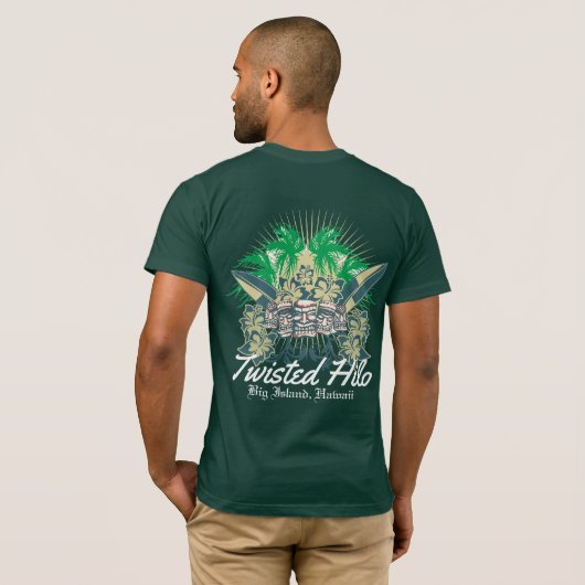 TRIBAL VERT DE HILO TSHIRT (Dos entier)