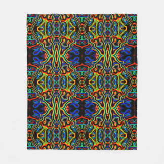 Tribal Vision Psychedelic Pattern Fleece Blanket Deken