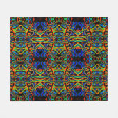 Tribal Vision Psychedelic Pattern Fleece Blanket Deken (Voorkant (Horizontaal))