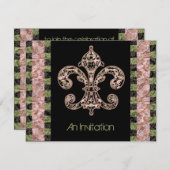 Tribal Voodoo Fleur de lis Kaart (Voorkant / Achterkant)