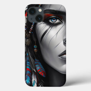 Tribal Warrior iPhone 13 Hoesje