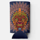 Tribal Warrior King ritueel masker (Achterkant)