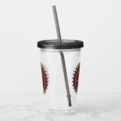 Tribal Warrior King ritueel masker Acryl Drinkbeker (Links)