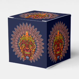 Tribal Warrior King ritueel masker Bedankdoosjes