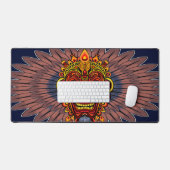 Tribal Warrior King ritueel masker Bureaumat (Keyboard & Muis)