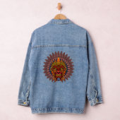 Tribal Warrior King ritueel masker Denim Jacket (Hangar)