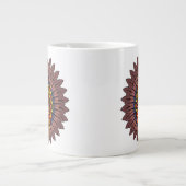 Tribal Warrior King ritueel masker Extra Grote Beker (Voorkant)