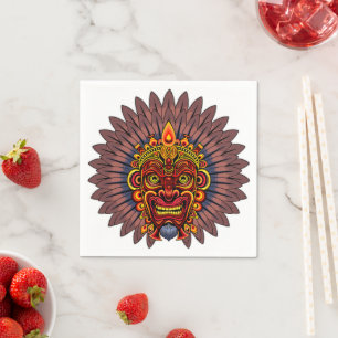 Tribal Warrior King ritueel masker Servet