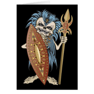 Tribal Warrior Skull