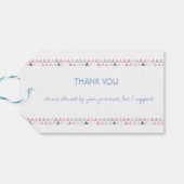 Tribal Waterverf Arrow Feathers Ribbons Cadeaulabel (Achterkant Horizontaal)