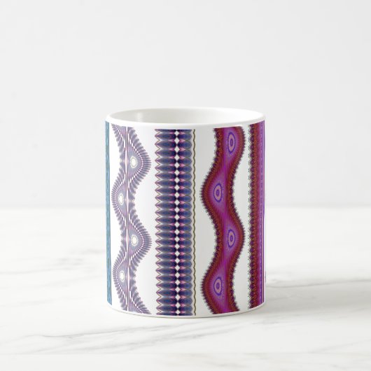 Tribal Wave Pattern Coffee Mug (Centre)
