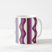 Tribal Wave Pattern Coffee Mug  Koffiemok (Voorkant rechts)