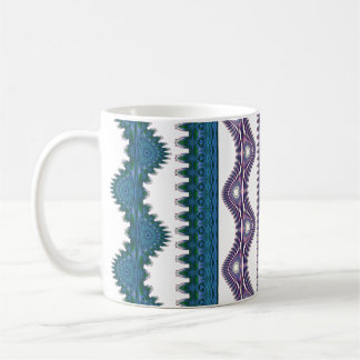 Tribal Wave Pattern Coffee Mug  Koffiemok