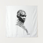 Tribal Weddenschap Wandkleed (Voorkant)