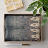 Tribal Western Pattern Bruin Beige Bull Koe Schede Tissuepapier (Geschenk)