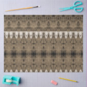 Tribal Western Pattern Sepia Bull Koe Schedel Tissuepapier (Craft)