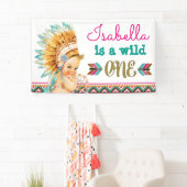 Tribal Wild One Anniversaire Bannière 1er Annivers (En situation)