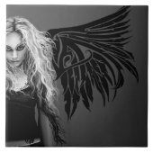Tribal Wings Fallen Angel Tegeltje (Voorkant)