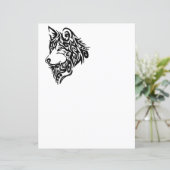 Tribal Wolf (Staand voorkant)