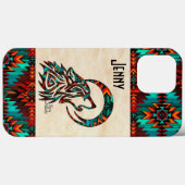 Tribal Wolf Case-Mate iPhone Case (Achterkant (horizontaal))