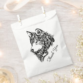 Tribal Wolf dank u Bedankzakje (Geknipt)