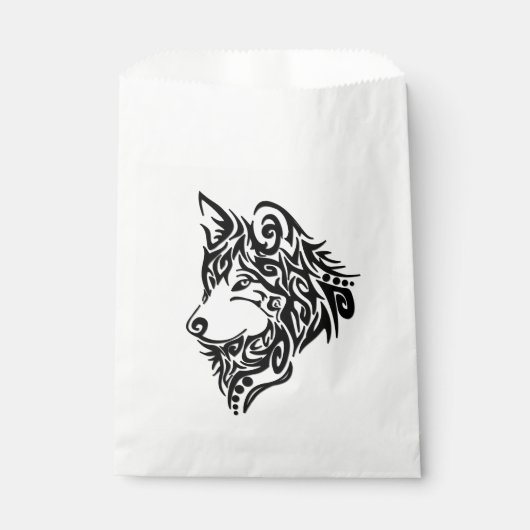 Tribal Wolf dank u Bedankzakje (Voorkant)