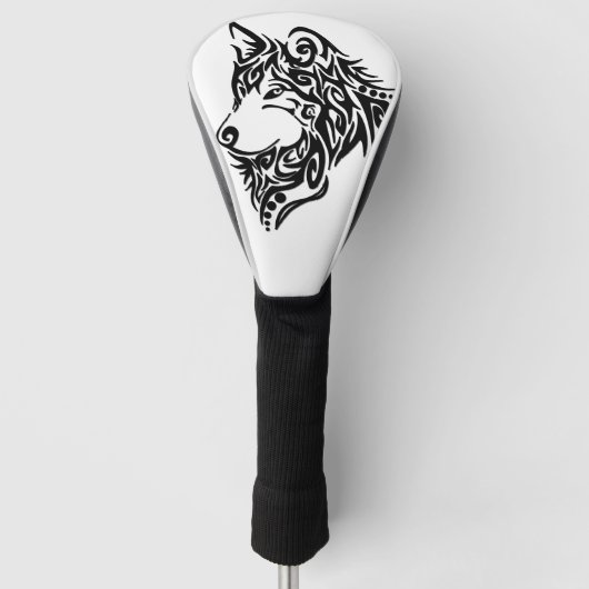 Tribal Wolf Golfheadcover (Voorkant)