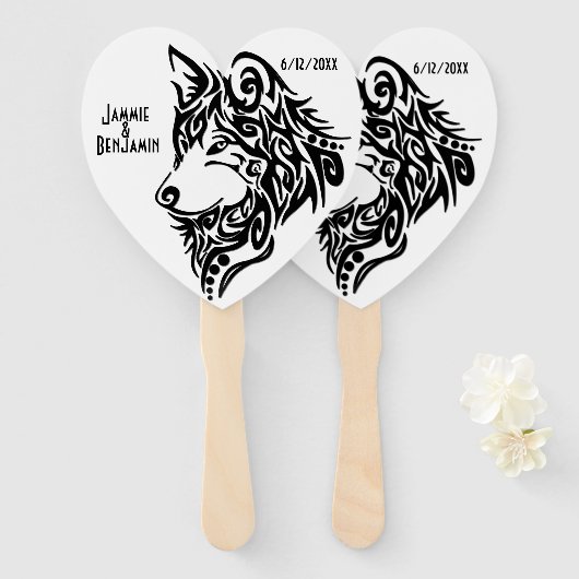 Tribal Wolf Names Handwaaier (Voorkant en achterkant)