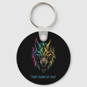 Tribal Wolf Patch - "Verzorg dat beest" Sleutelhanger (Achterkant)