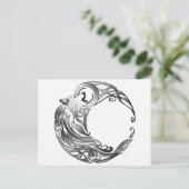 Tribal Wolf - Shaded Briefkaart (Staand voorkant)