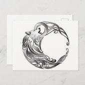 Tribal Wolf - Shaded Briefkaart (Voorkant / Achterkant)
