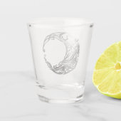 Tribal Wolf - Shaded Shot Glas (Achterkant)