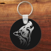 Tribal Wolf Sleutelhanger (Voorkant)