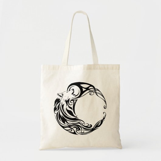 Tribal Wolf Tote Bag (Voorkant)