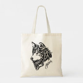 Tribal Wolf Tote Bag (Achterkant)