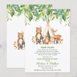 Tribal Woodland Baby shower van Mail Greenery Boy Kaart