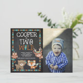 Tribal Woodland, twee wilde dieren Kaart (Staand voorkant)