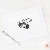 TRIBAL YELLOW JACKET RECHTHOEKIGE STICKER (Envelop)