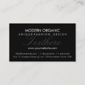 Tribal Zebra modèle Carte de visite moderne (Dos)