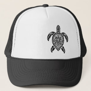 Tribal Zee Schildpad, zwart en links Trucker Pet