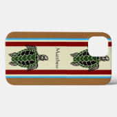 Tribal Zee Schildpadden met Verticle Stripes Case-Mate iPhone Case (Achterkant (horizontaal))